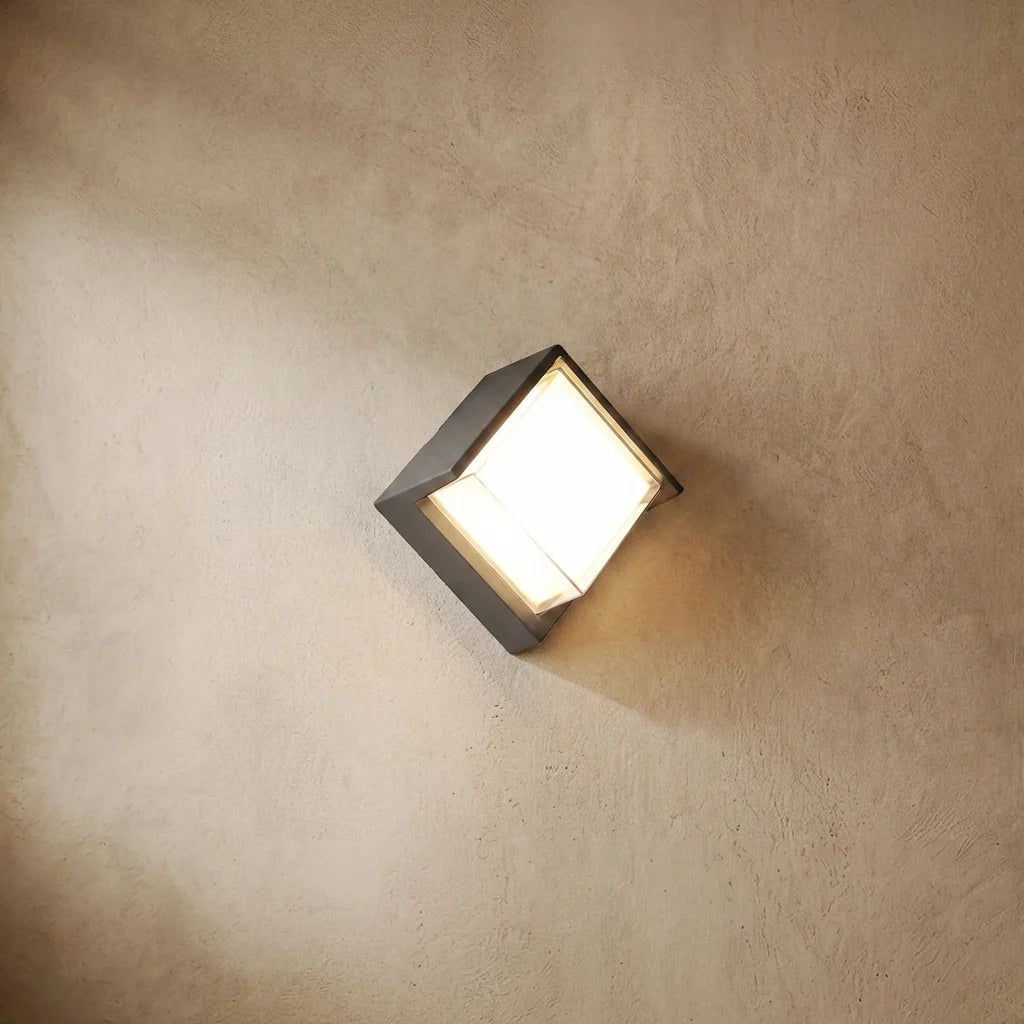 drainpangolin Arcato Modern Square Outdoor Wall Lamp for Garden