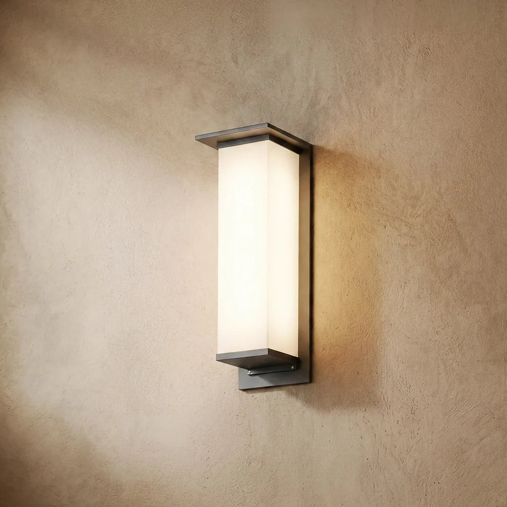 drainpangolin Arcato Modern Rectangular Outdoor Wall Lamp for Patio