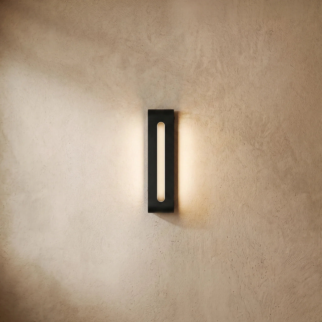 drainpangolin Arcato Modern Rectangular Outdoor Wall Lamp for Courtyard