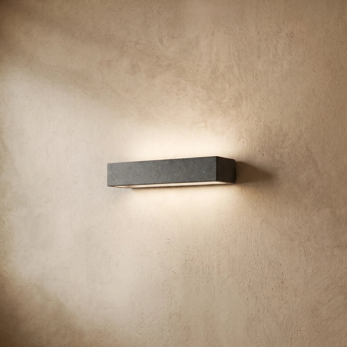 drainpangolin Arcato Modern LED Wall Light Cement Rectangular for Bedroom/Outdoor