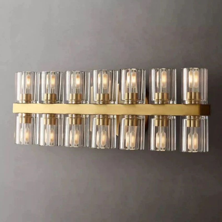 Arcachon Gear Crystal 14-Light Wall Sconce