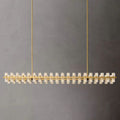 Arcachon Gear Crystal Rectangular Chandelier 72"