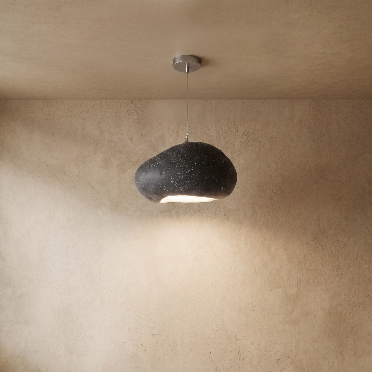 drainpangolin Morandia Art Deco Blue Pendant Light – Resin Bread-Shaped Design for Dining Room