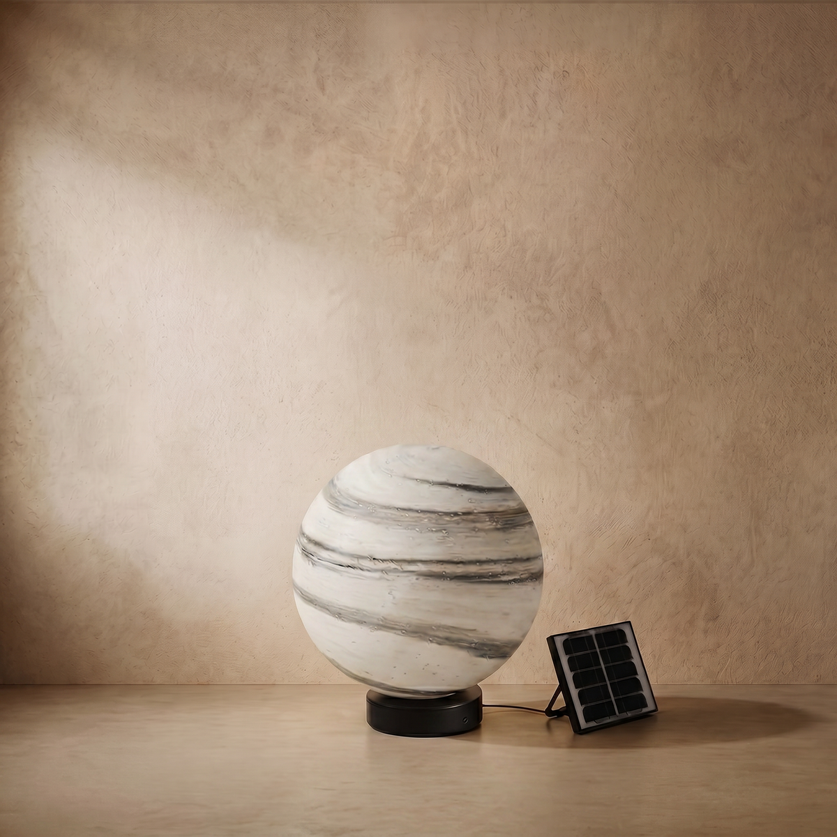 Lunara Art Deco Globe Outdoor Post Light