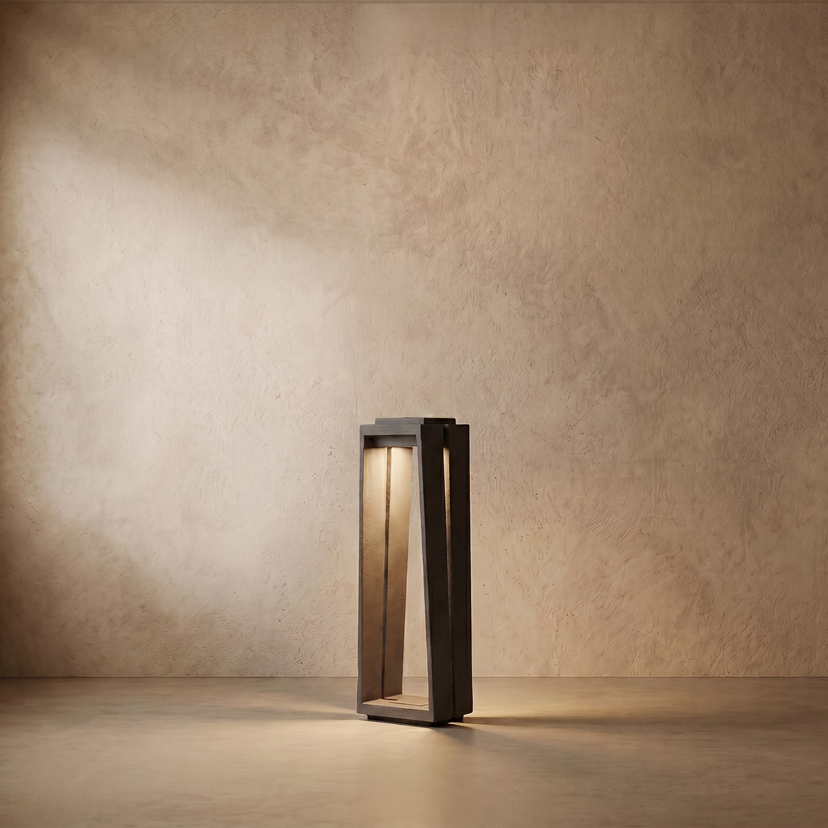 Arcato Industrial Metal & Glass Outdoor Floor Lamp