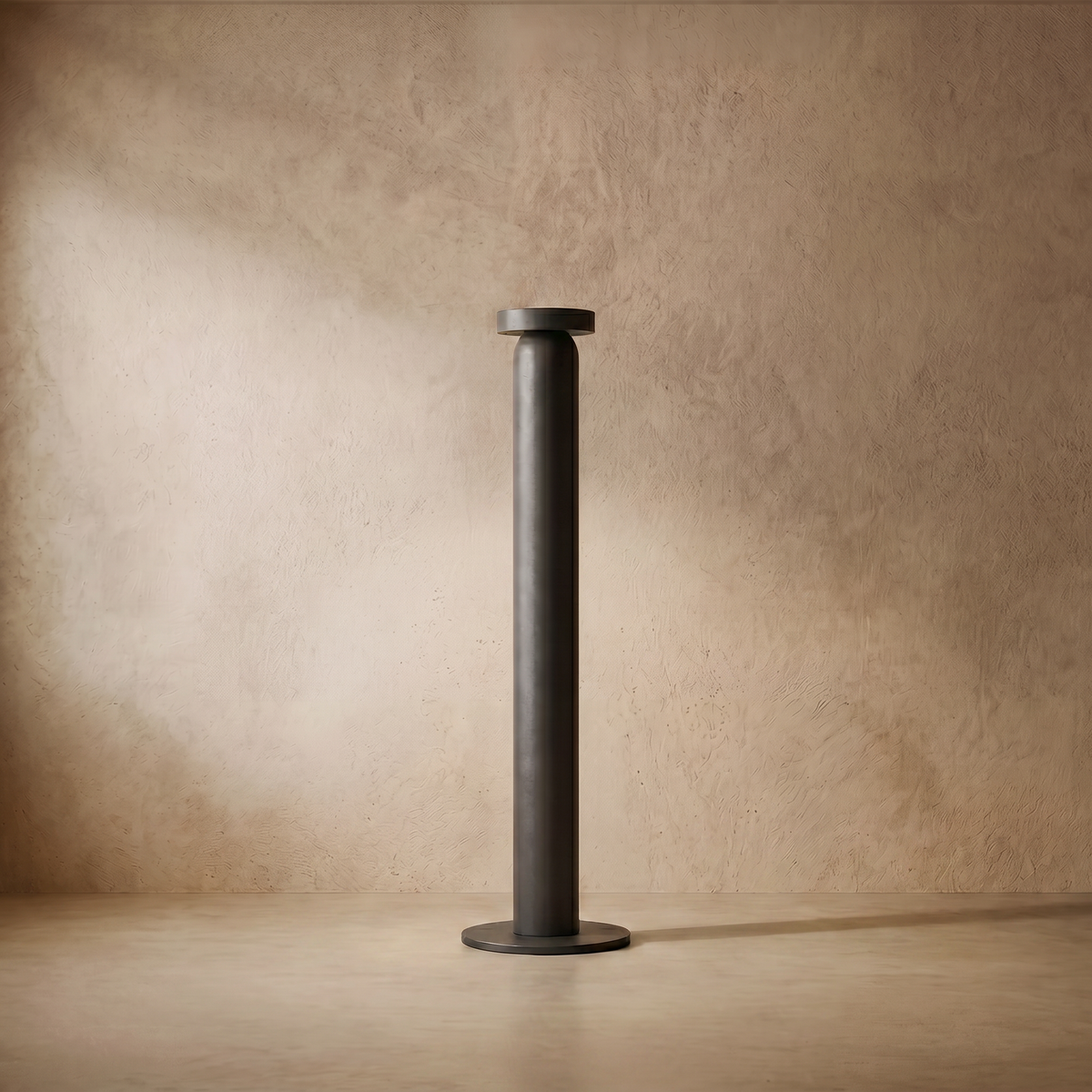 drainpangolin Irondale Minimalist Cylindrical Outdoor Pathway Lamp for Lawn