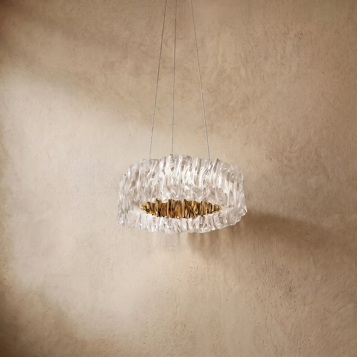 drainpangolin Excelis Designer Luxury Pleated Pendant Light for Living Room