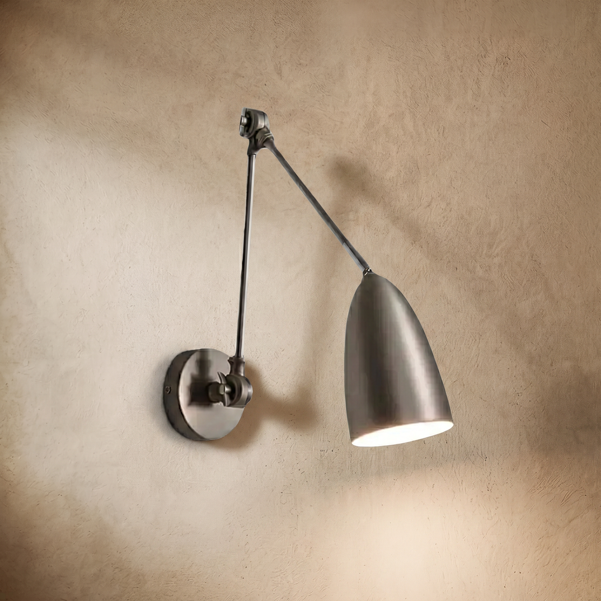 drainpangolin Irondale Industrial Adjustable Wall Lamp Metal Living Room