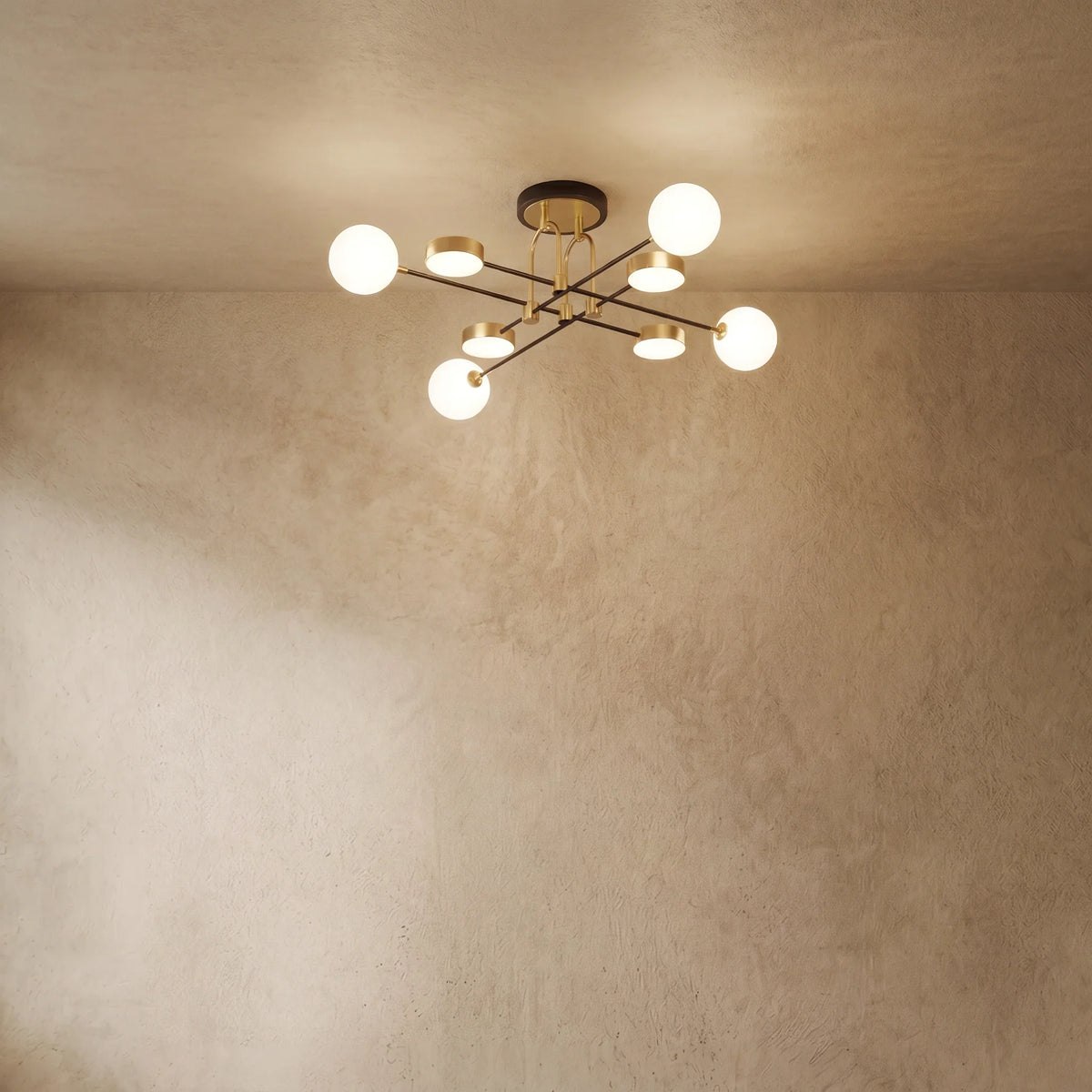 drainpangolin Nebula Modern Gold Chandelier – Glass & Metal Fixture for Living Room