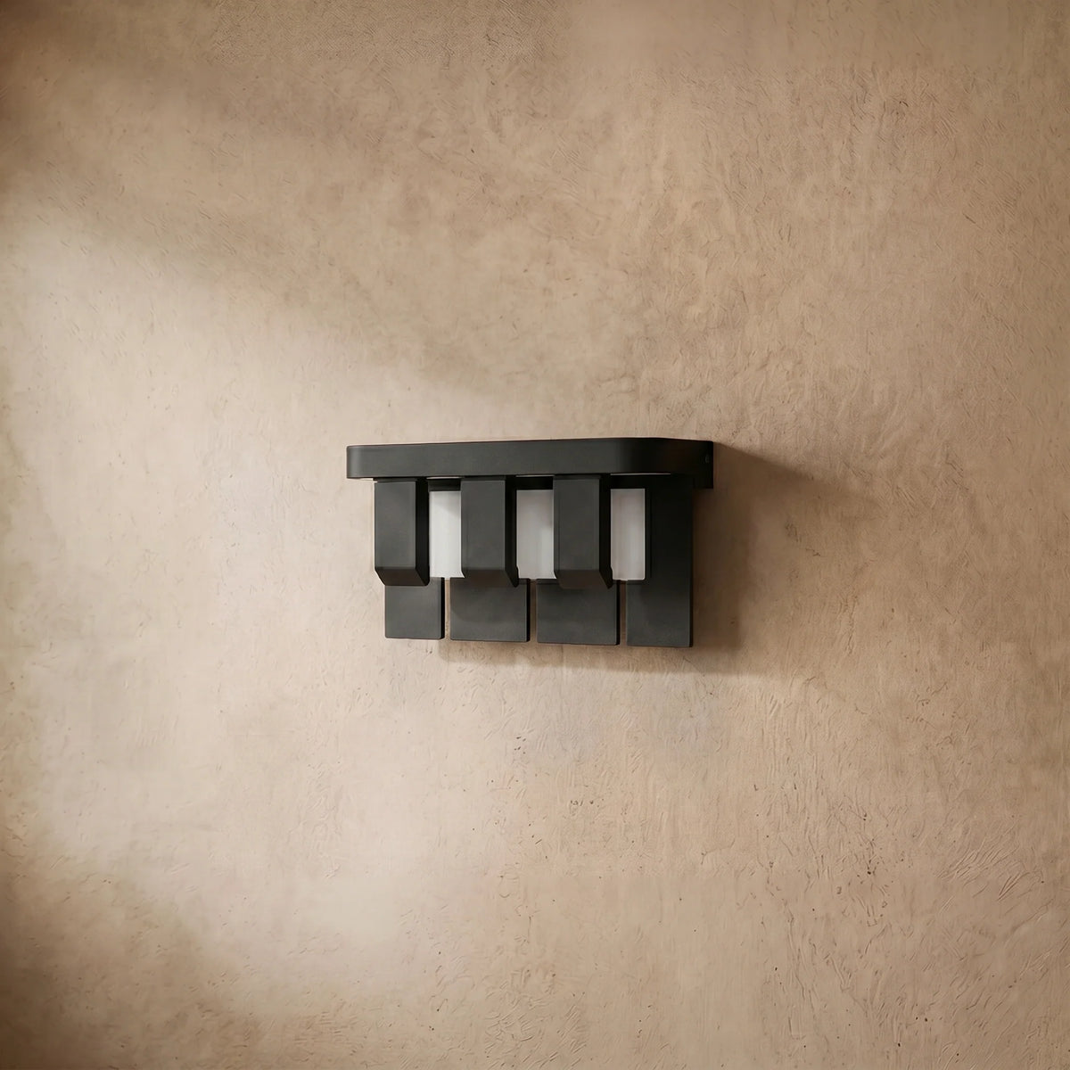 drainpangolin Irondale Modern Geometric Outdoor Wall Lamp - Black Metal for Patio