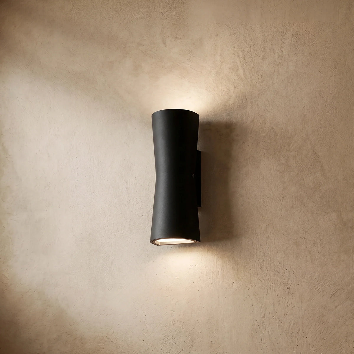 drainpangolin Irondale Modern Outdoor Wall Lamp - Black and White Metal Cylindrical Design for Garden