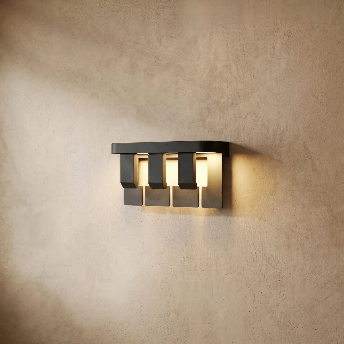 drainpangolin Irondale Modern Geometric Outdoor Wall Lamp - Black Metal for Patio