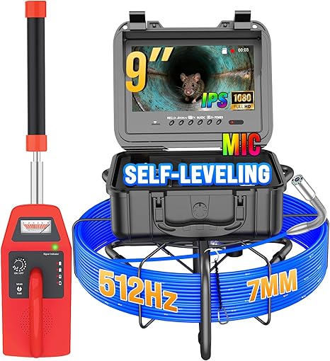 sewer camera with 512Hz locator professional pipe inspection