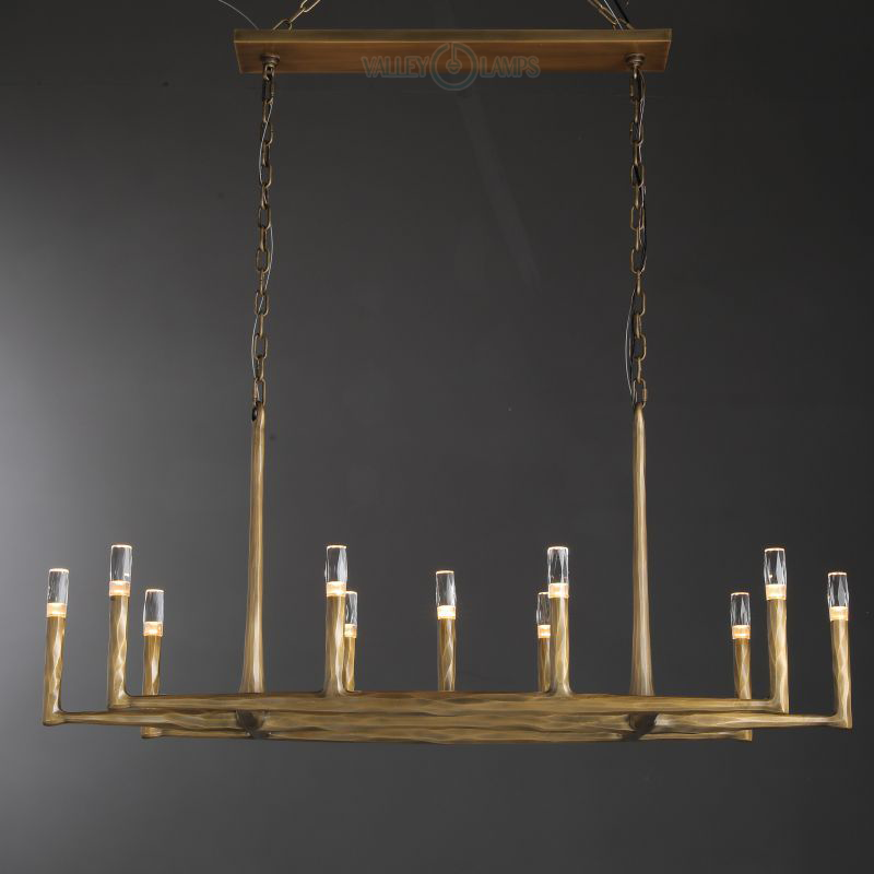 Thadrian Recatangular Chandelier 54”